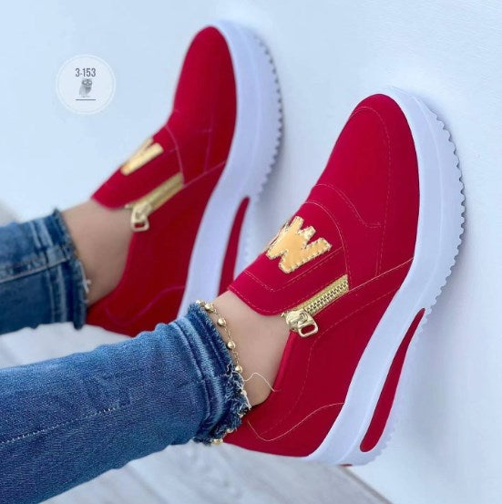 🔥【Sleva 50 %】🔥【Velikosti 35-43】Dámské volnočasové boty na platformě se zipem