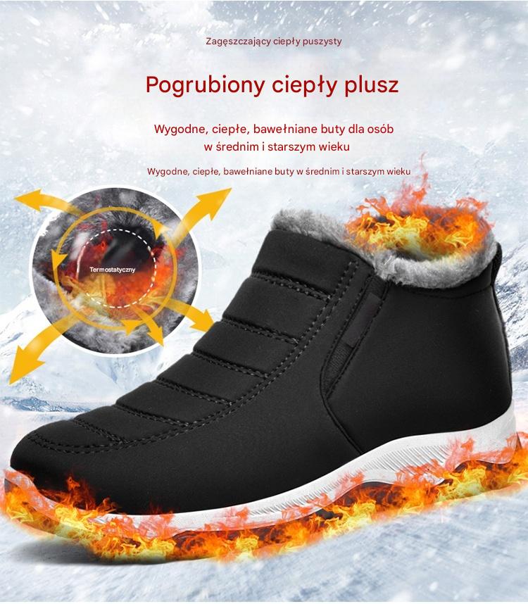 🔥【35-48】Unisex zimowe buty z pluszową podszewką – ciepłe, wygodne i antypoślizgowe na zimną pogodę