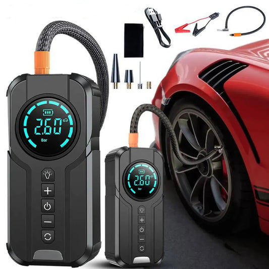 🔥Automóvil multifunción con bomba de aire y fuente de alimentación de arranque auxiliar para automóvil