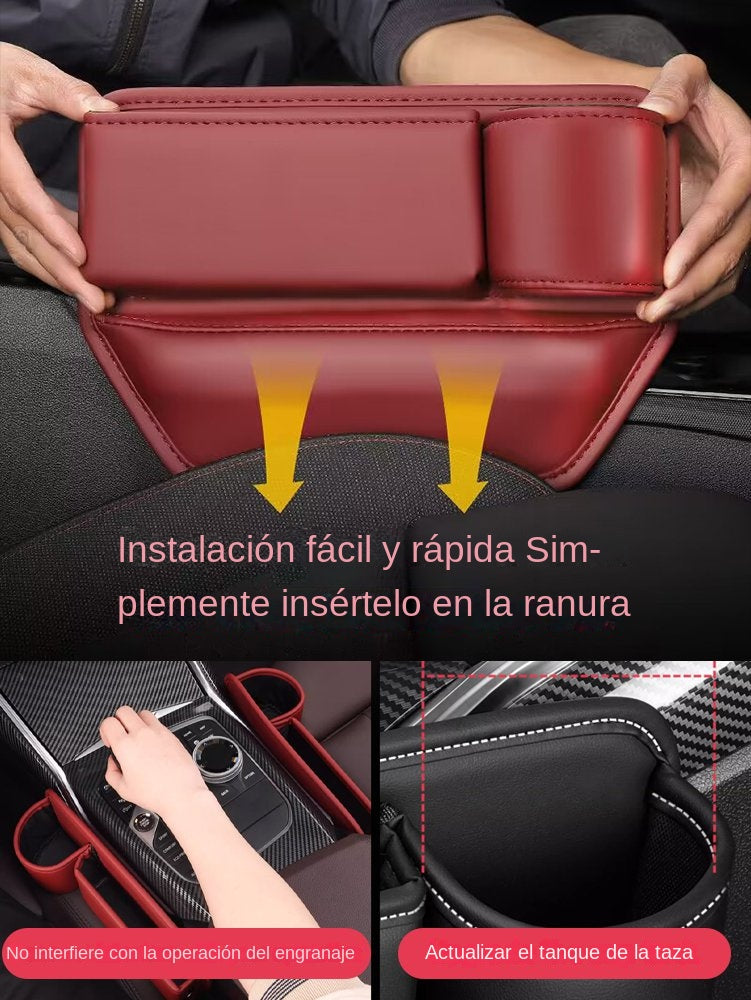 【Compra 1 y obten 1 gratis】🚗🚗Gap caja de almacenamiento de piel de vaca