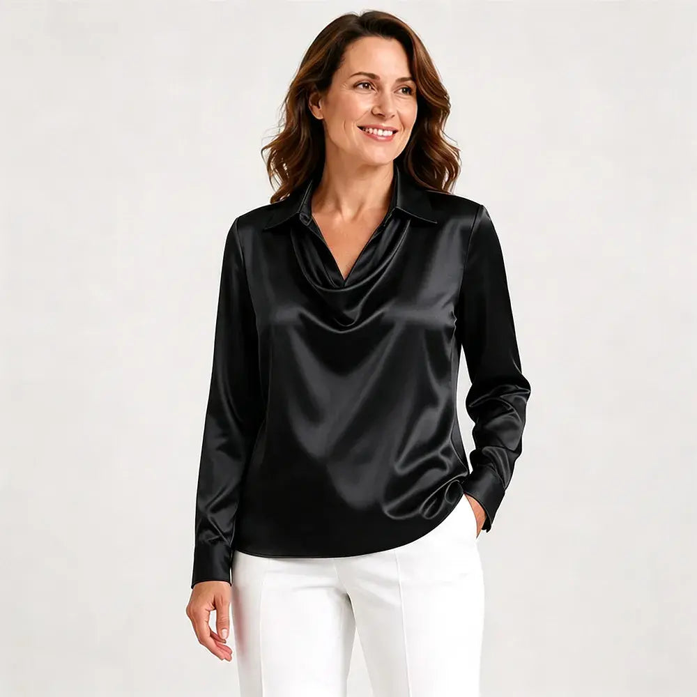 ✨【50% sleva po omezenou dobu】【S-3XL】【40-100 kg】Elegantní dámská košile s potiskem a límcem