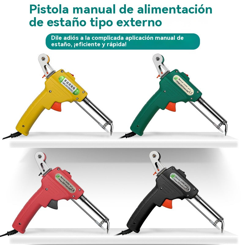 🔥【Pistola de soldar + rollo de soldadura * 1】Pistola de soldar eléctrica manual, set de soldadura automático