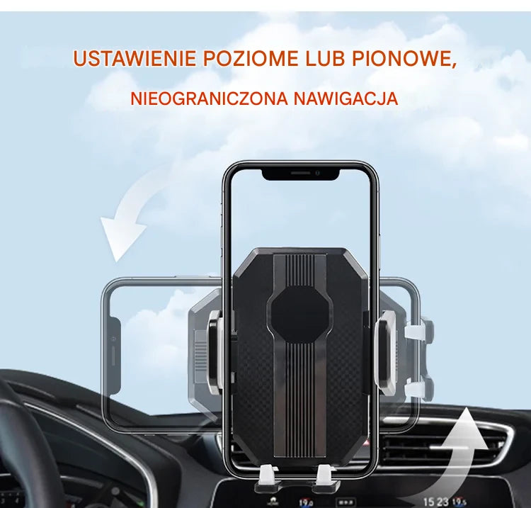 📱🔥Wielofunkcyjny uchwyt samochodowy na telefon, wytrzymuje ciężar do 5 kg!