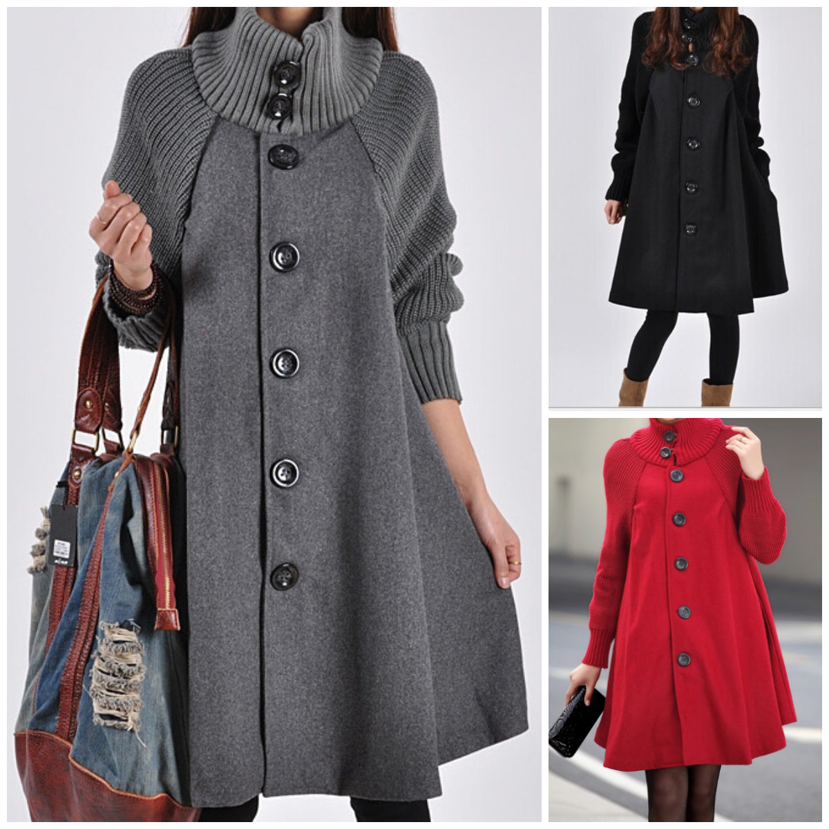 👗【M-5XL】Nový dámsky ležérny kabát strednej dĺžky