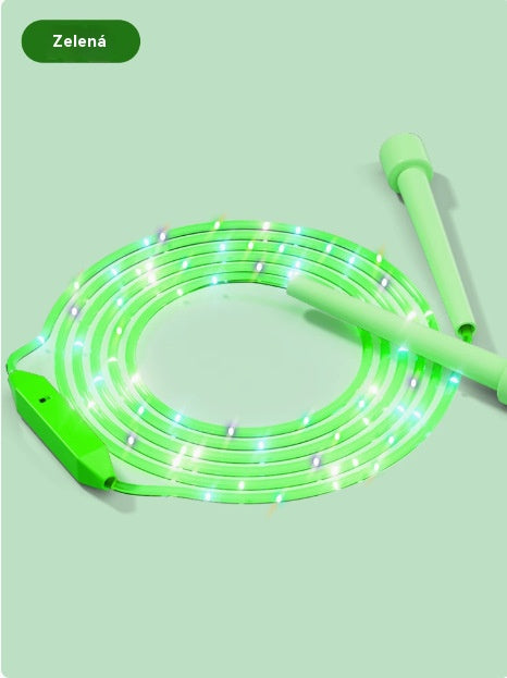🏃【2 artículos】🌈 Cuerda para saltar con luz LED para niños