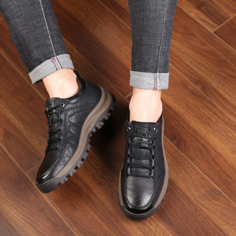 🔥👞 Nuevos zapatos de piel de hombre de moda para otoño, extremadamente cómodos.