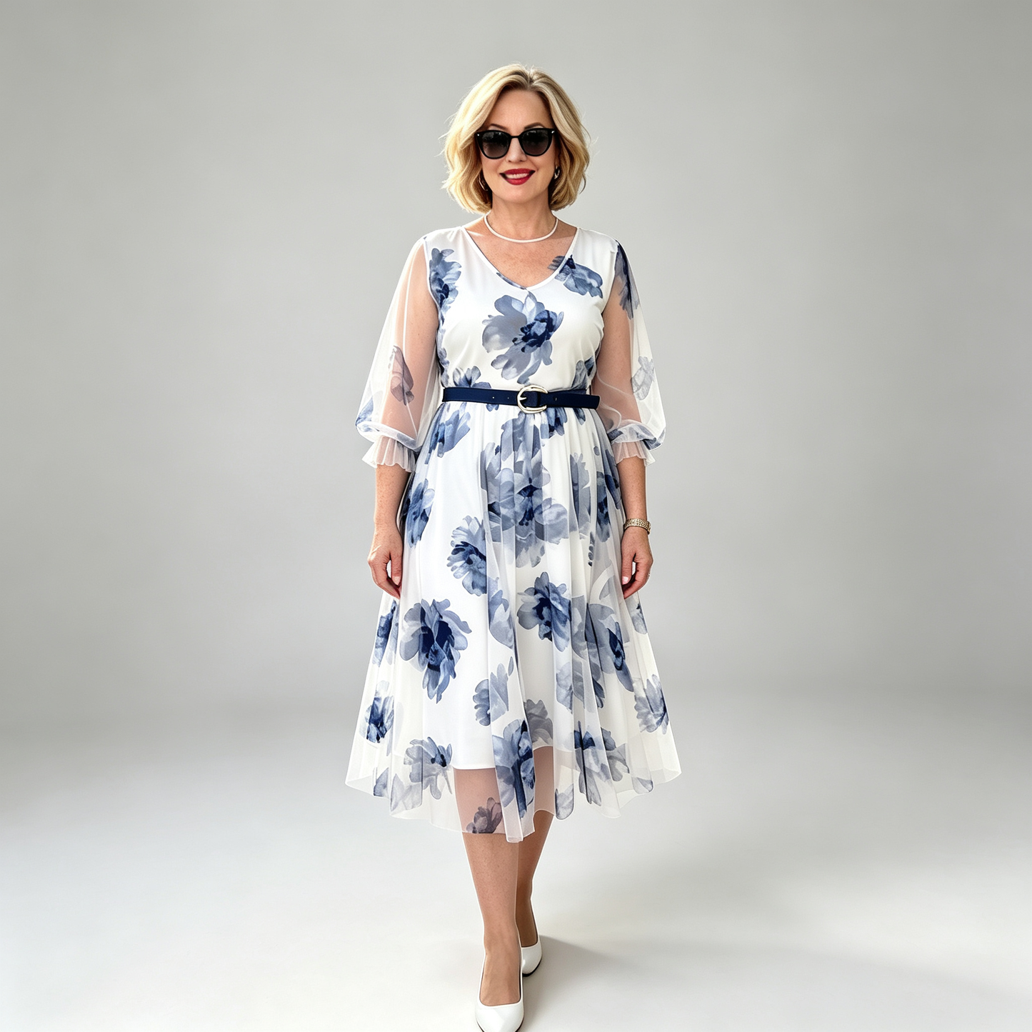 💕【Časově omezená sleva】【S-5XL】Nové elegantní šaty s potiskem