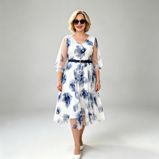 💕【Časově omezená sleva】【S-5XL】Nové elegantní šaty s potiskem