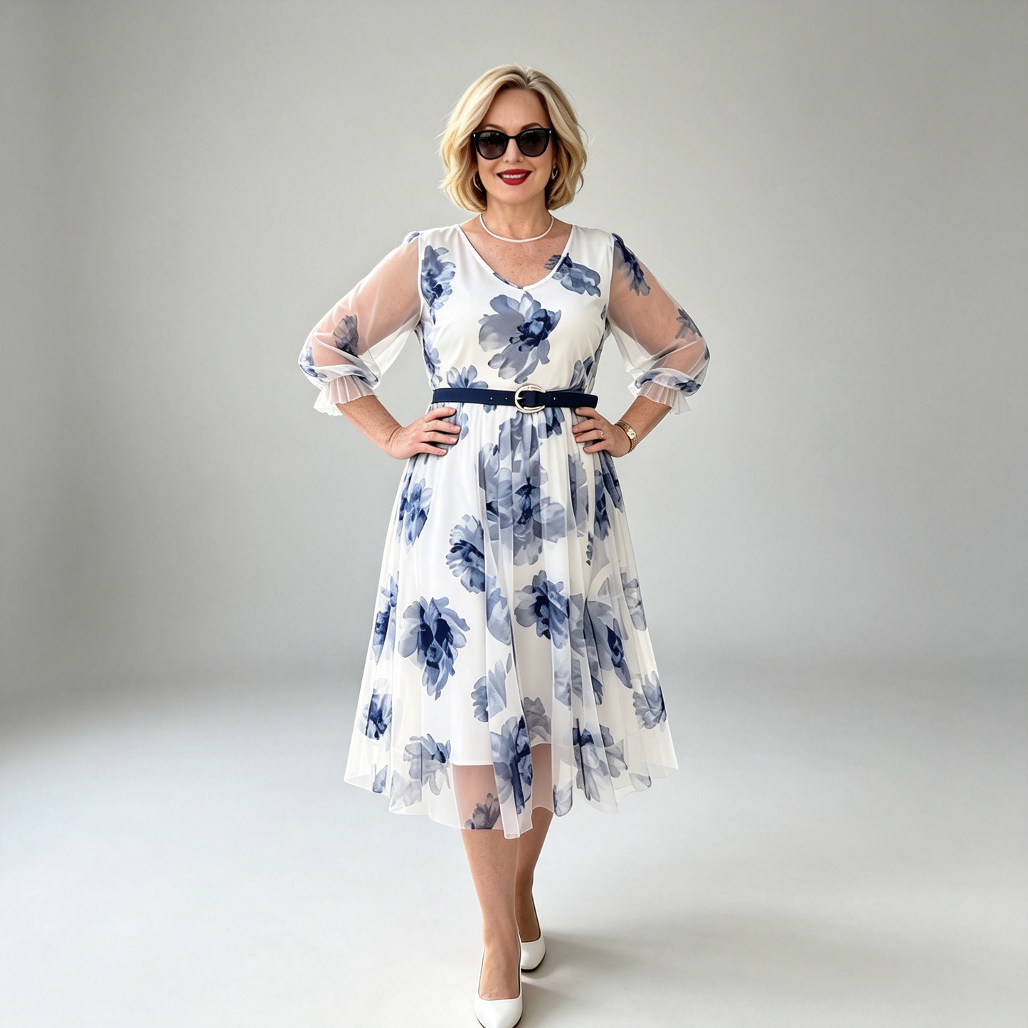 💕【Časově omezená sleva】【S-5XL】Nové elegantní šaty s potiskem