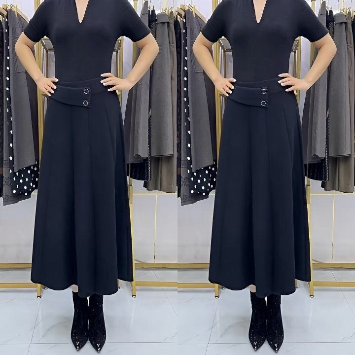 👗🎀【S-4XL】Damska wełniana spódnica midi na jesień/zimę