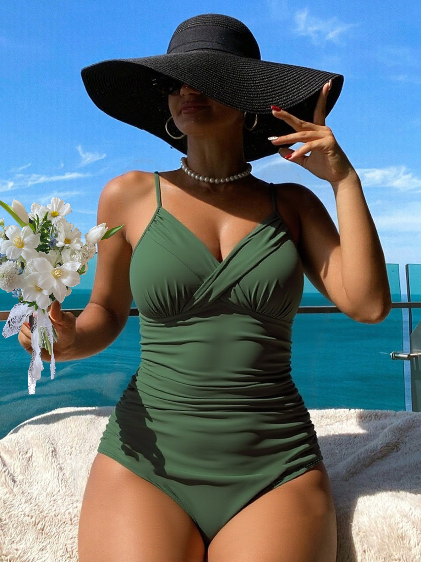 ✨Doprava zdarma 👙【S-2XL】Pohodlné dvoudílné plavky s potiskem a mašlemi