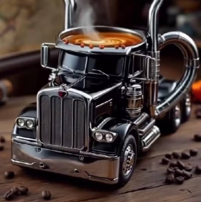 🚛【Novinka a nejprodávanější】Ručně vyrobený hrnek na kávu pro nákladní automobily