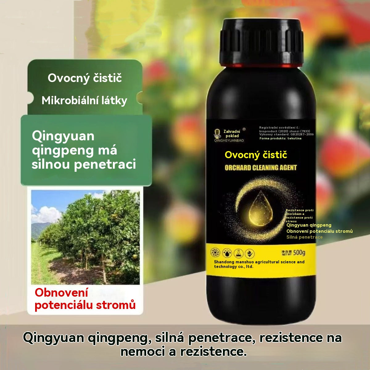 🍎 🍏🍑 Čistič sadů 500 g, pro správu zahrad a péči o ovocné sady.