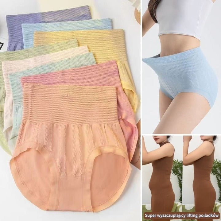 🔥 (8 sztuk) Damskie majtki wyszczuplające z wysokim stanem