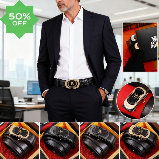 🔥【50%OFF】Pánský opasek z umělé kůže, ležérní, vhodný do práce i na obchodní příležitosti, v kombinaci s ležérními kalhotami.