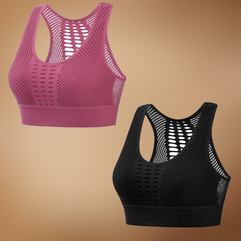 45KG-85KG【M~3XL】✨【Balení 2 kusů】Dámská prodyšná sportovní podprsenka bez kostic, plus velikosti