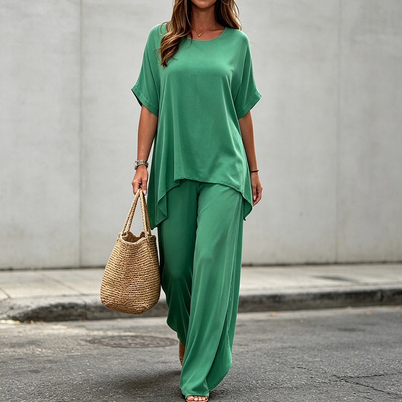 💃💃【S-5XL】 Dámský plus velikost ležérní komplet 2026 【Top + hlače】