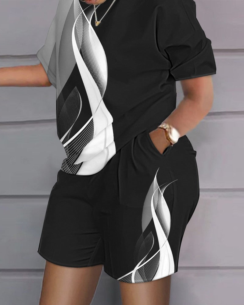 😍 Ležérní hip hopový oblek (top + kraťasy)