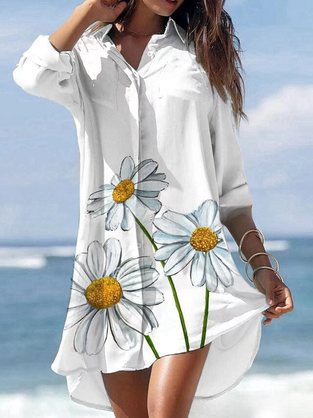 🌻【S-3XL】 Stylové košilové šaty pro každý den
