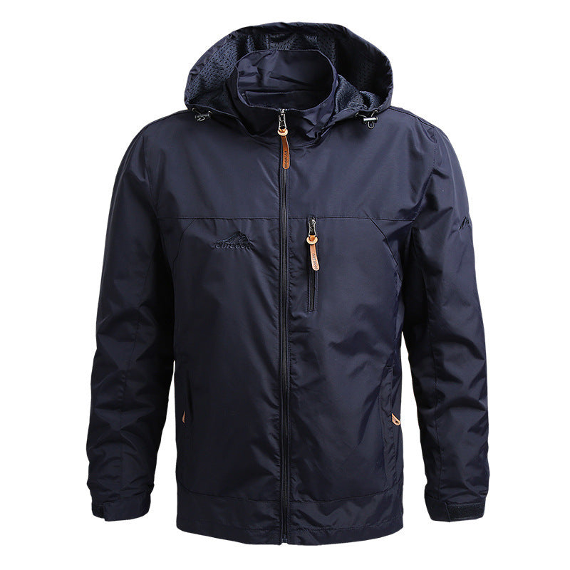 Velikosti M-5XL  🧥 Pánská outdoorová bunda s kapucí, volný střih, časově omezená nabídka