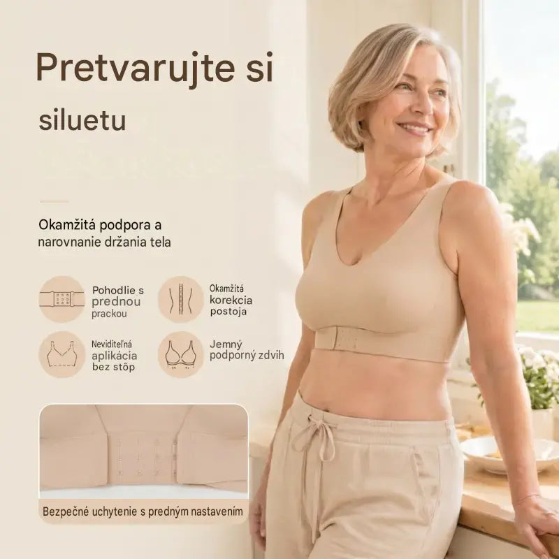 【✨ 3-dílné balení】Dámská tvarující podprsenka, koriguje zádovou linii💋