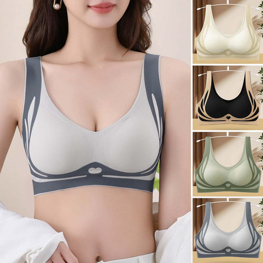 😍【Balení 3 kusů】M-4XL, Dámská sportovní podprsenka pro plnoštíhlé ❤️【40-85 kg】