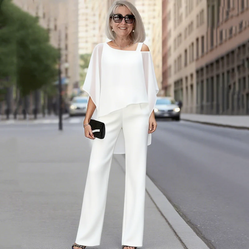 ⏳Oferta limitada⏰【50-120KG】👚👖Set 2 piezas mujer – Blusa + Pantalón, piel suave, hombros fuera ✅ Ideal para junio ☀️¡Cómodo y fresco!