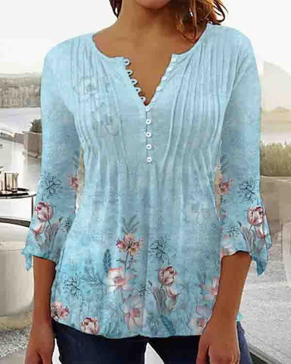 【S-5XL】2025 καυτή πώληση νέα γυναικεία μόδα τυπωμένο μακρύ μανίκι μπλούζες