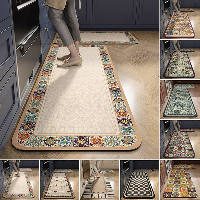 💥【Prodává se jako bonbón】Protiskluzové a vysoce savé kuchyňské a koupelnové koberce