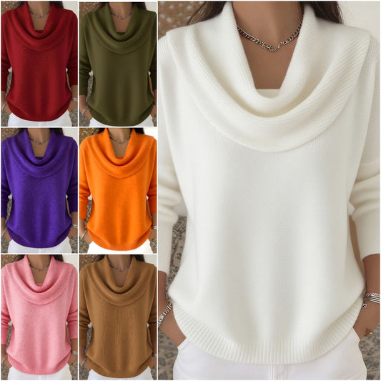 🔥【S–3XL】Nový jednofarebný sveter na jeseň/zimu 2025 · Mäkký, teplý