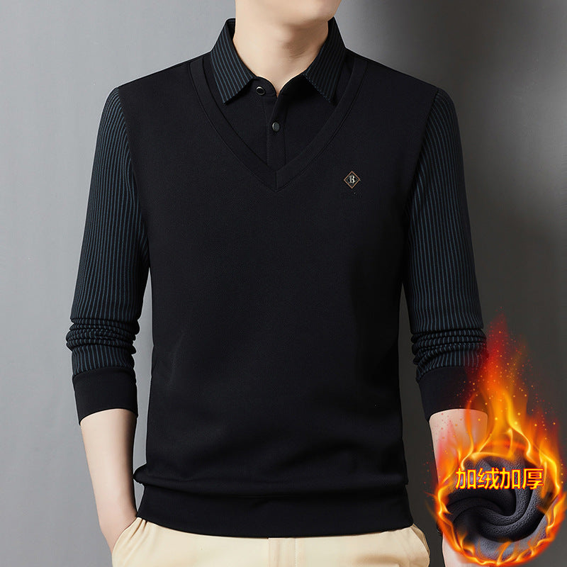 50% OFF🔥【M-4XL】 Pánské polo tričko s límečkem pro muže středního věku❤️【45-105kg】