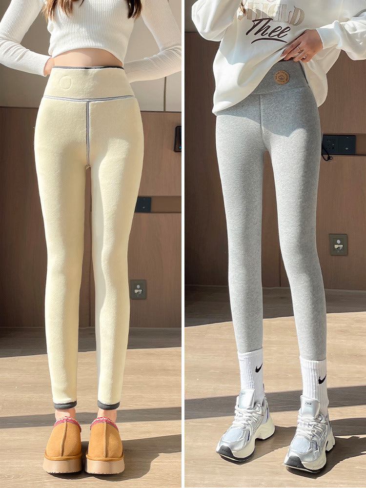 🔥【M-2XL】400g Dámské sametové legíny jsou nezbytným kouskem na podzim a zimu.