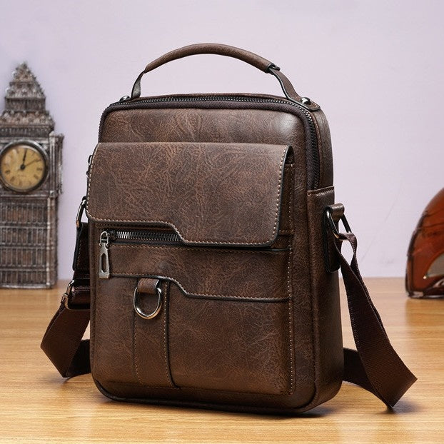 🔥Nova promocija 50% popusta 👜 Moderna in vsakodnevna moška usnjena torba z veliko zmogljivostjo