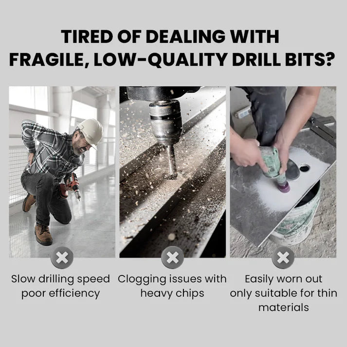 【4+5+6+8+10+12mm】🔥Komplet ekscentričnih svedrov Heavy Duty s 6 žlebovi