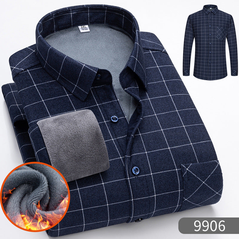 🔥👔【Veľkosti L-5XL】Teplá firemná blúza s dlhými rukávmi pre pôsmiorný a zimný obdobia