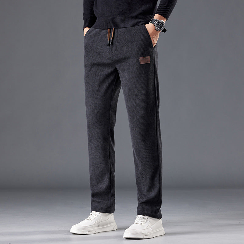 🔥🔥【M-5XL】Nowe, wysokiej jakości spodnie z czystej bawełny z podszewką z polaru, grube i wygodne, swobodne i uniwersalne