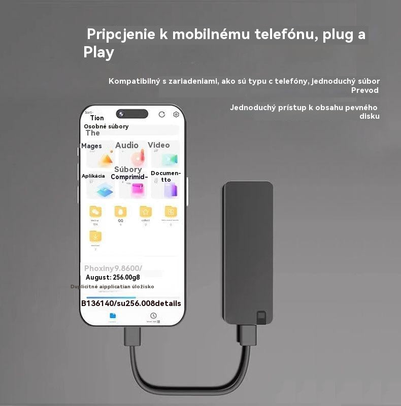 ⚡【8TB】Vysokorýchlostný externý pevný disk s rozhraním USB 3.0 · Stabilný prenos dát · Kompatibilný