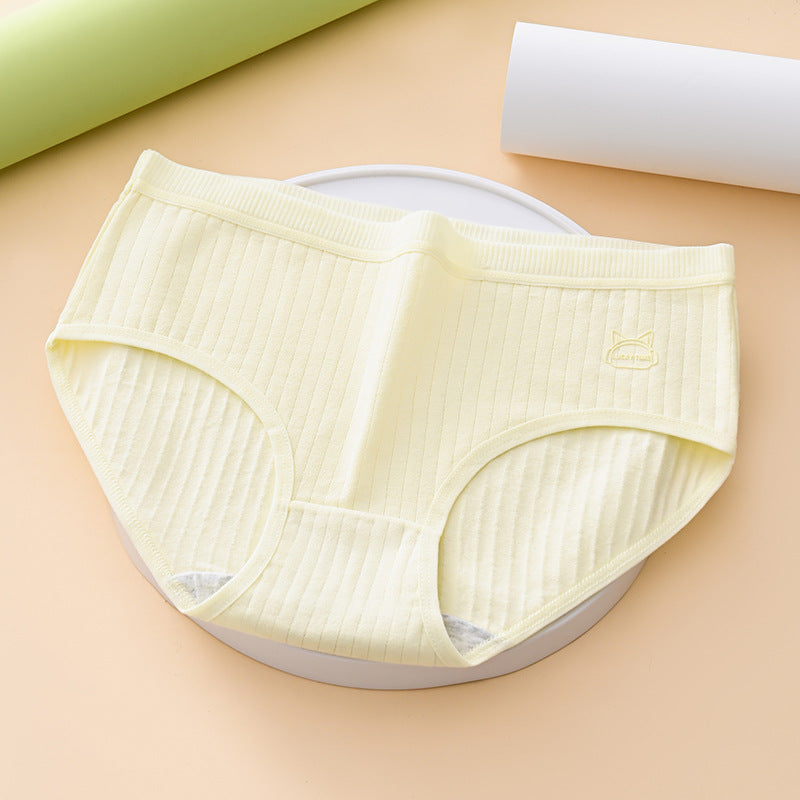 (7 ks)- Dámske jednoduché a pokročilé antibakteriálne spodné prádlo s vysokým pásom, vhodné pre ženy s hmotnosťou