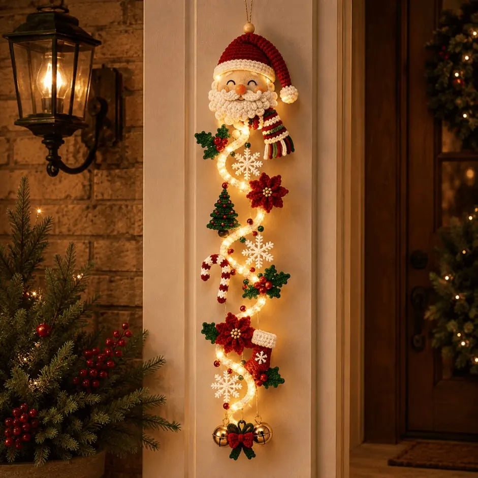 🎄🎅🎃Zadnji dan! 🎅Izkoristite 50 % popust na svetleče božične okraske za vrata!