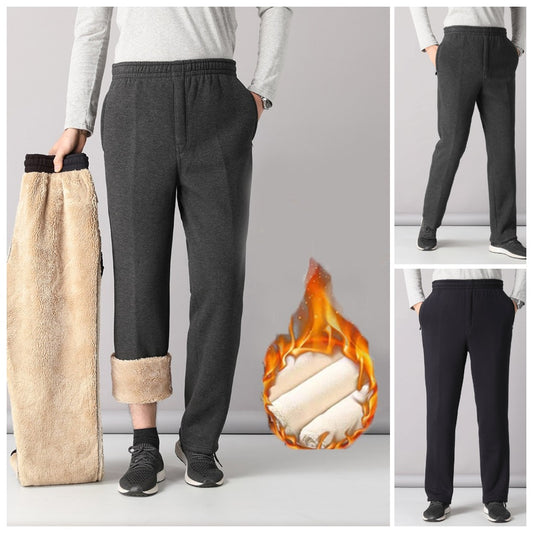 【XL-5XL】Pánske teplé jesenné a zimné nohavice