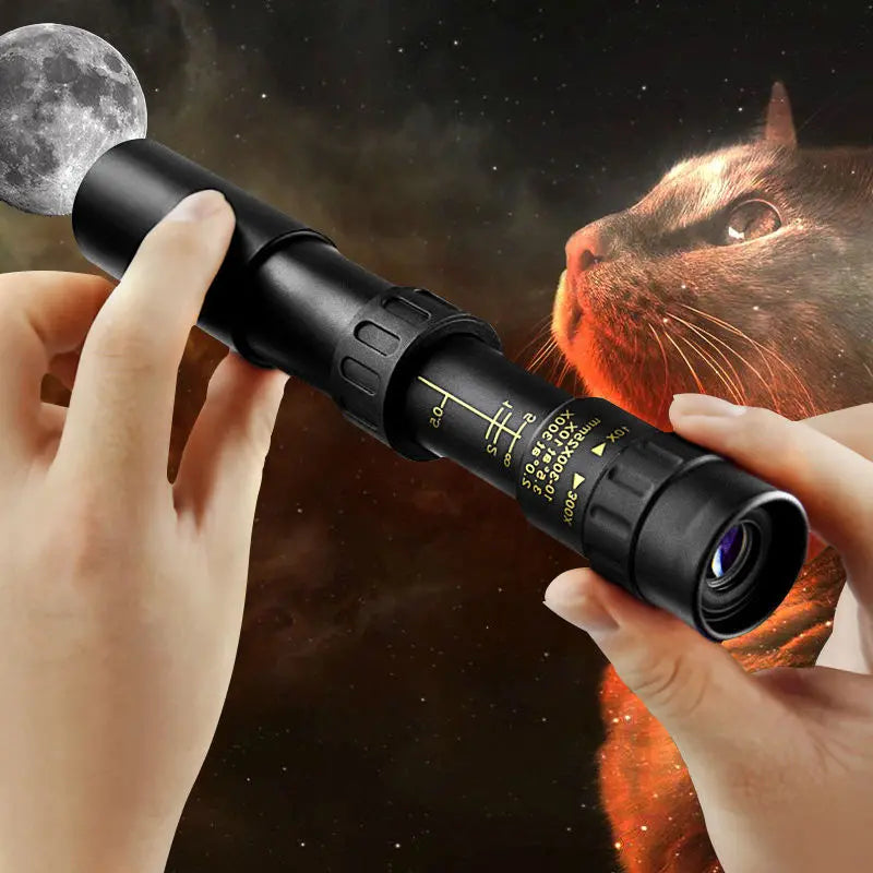 Doprava zdarma 🔥【Sleva na akci】🔥Přenosné monokulární dalekohledy s vysokým rozlišením a 10–300násobným zoomem