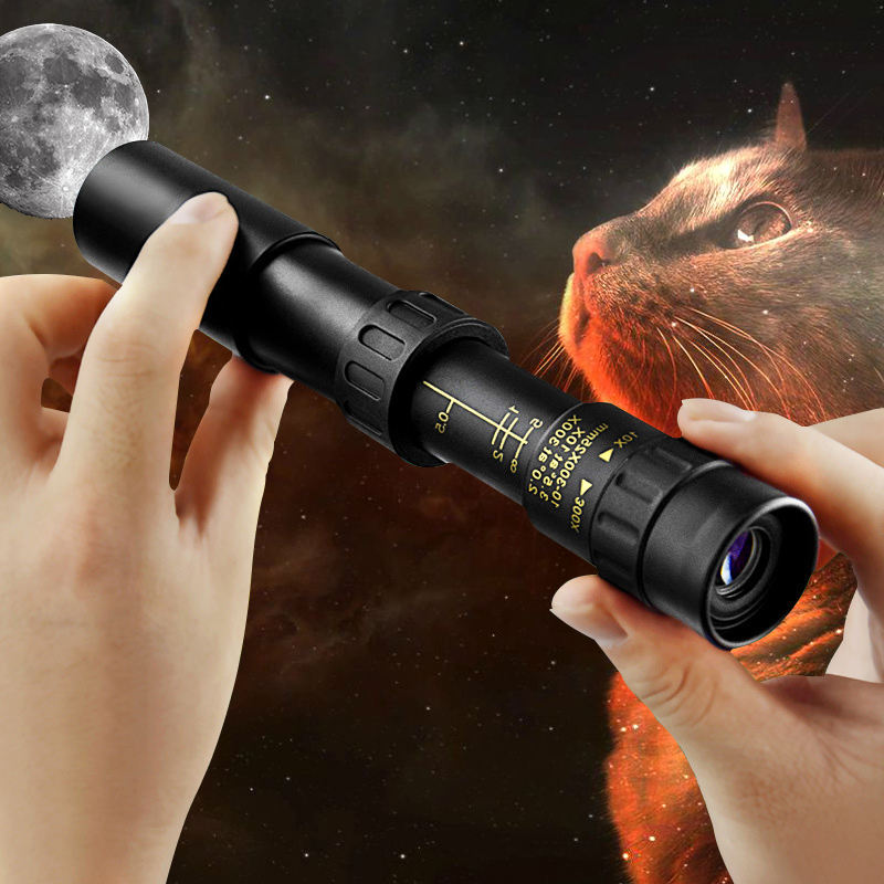 🔥【Sleva na akci】🔥Přenosné monokulární dalekohledy s vysokým rozlišením a 10–300násobným zoomem