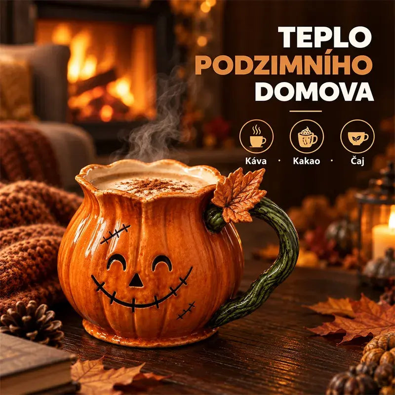 🎃☕ Hrnek s halloweenskou dýní