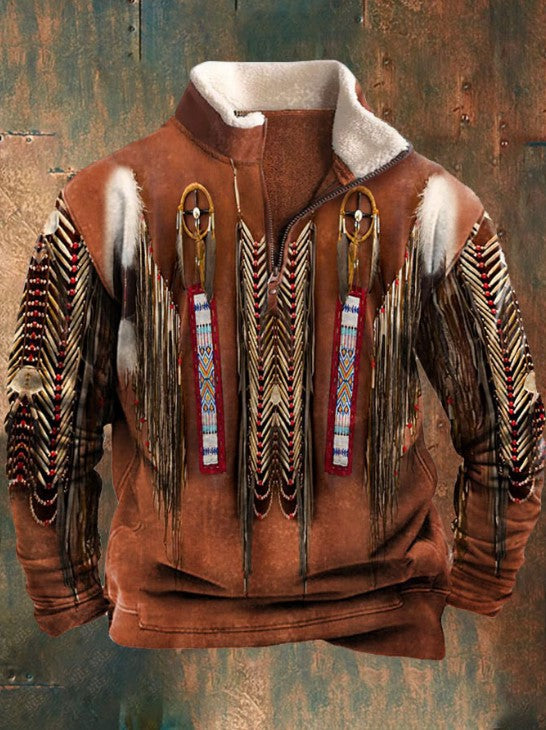 👕Nowy, modny męski sweter z długim rękawem 3D na jesień i zimę 2025